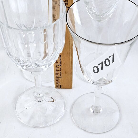4 Mismatched Vintage Wine Glassware Collection etched mixed cocktail glasses0707 - Picture 11 of 11